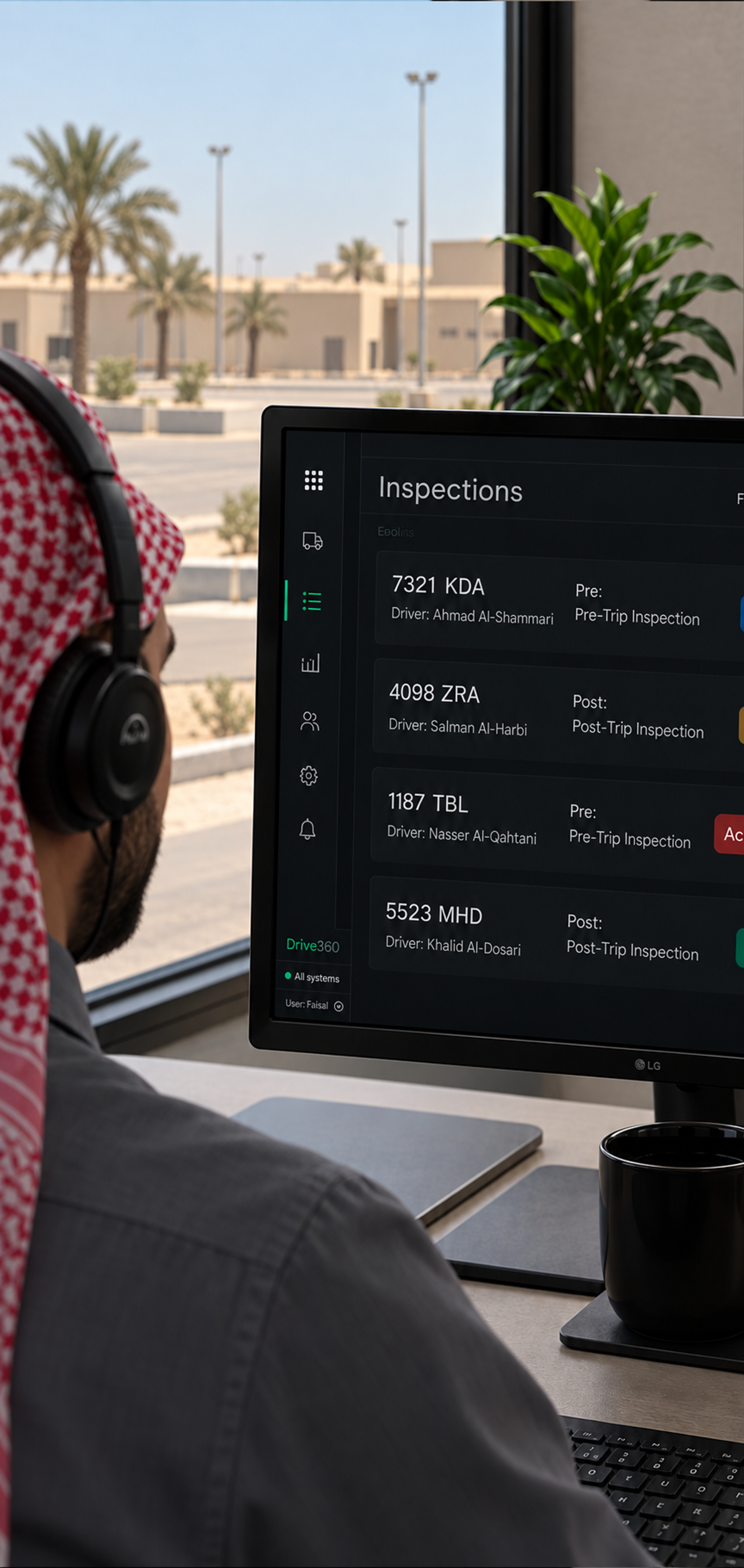 Drive360 app: inspection submitted confirmation with time, date and vehicle