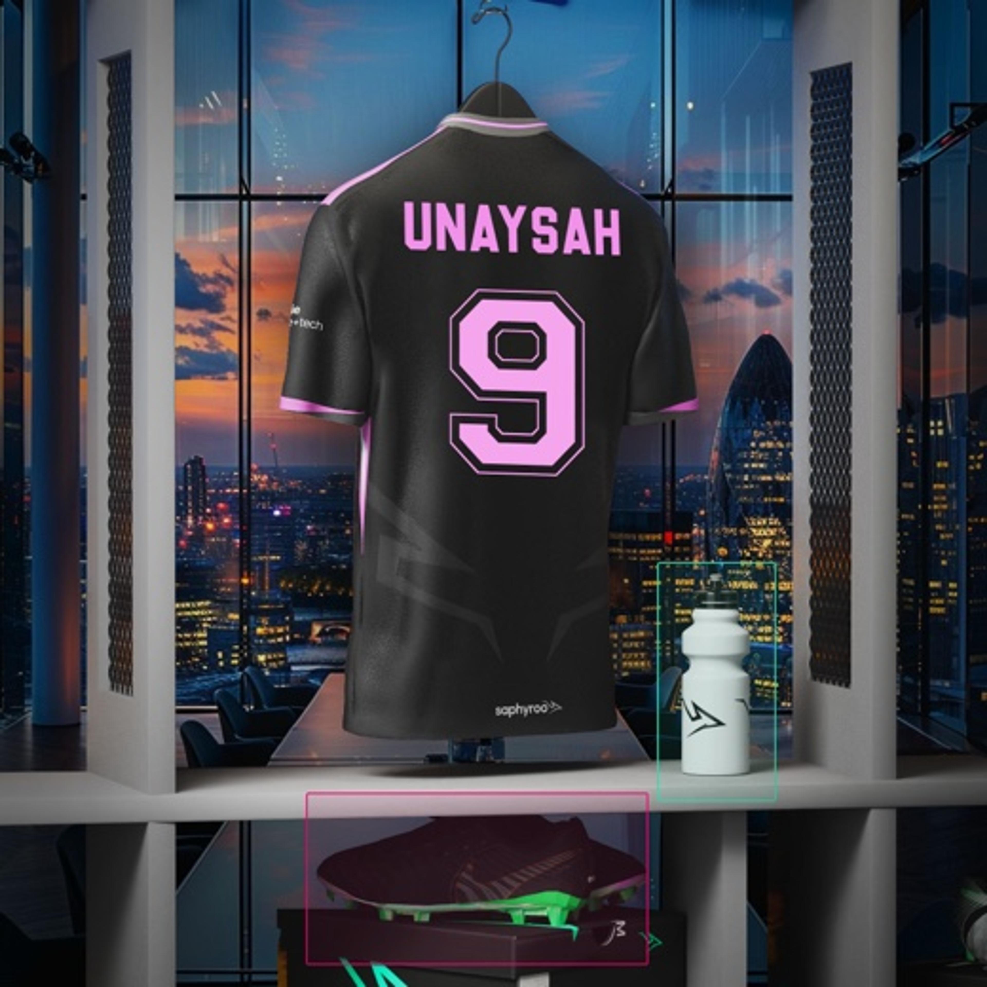 Unaysah's Saphyroo jersey, number 9