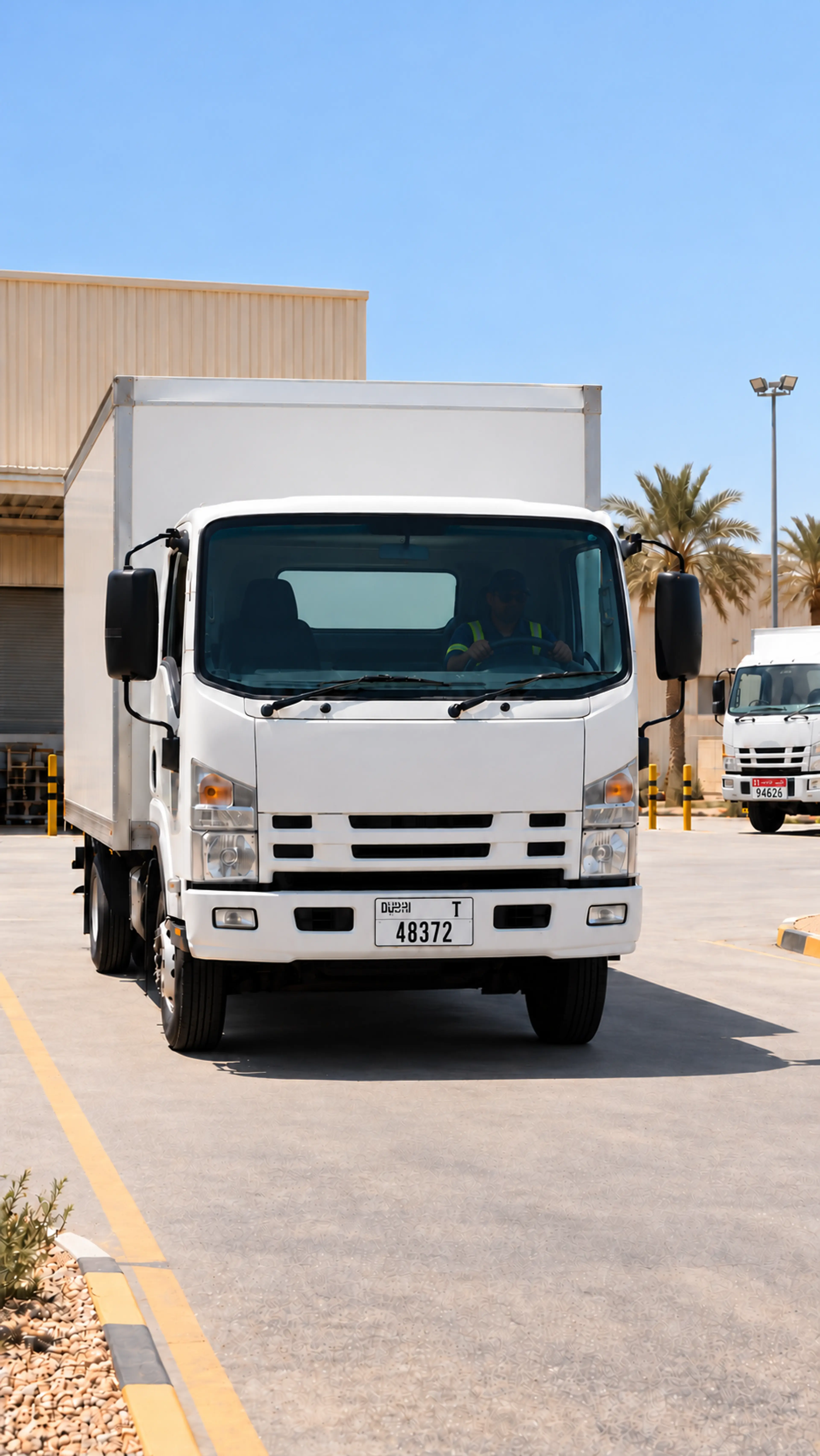 Truck Dubai T 48372 driving out of the depot, back in operation