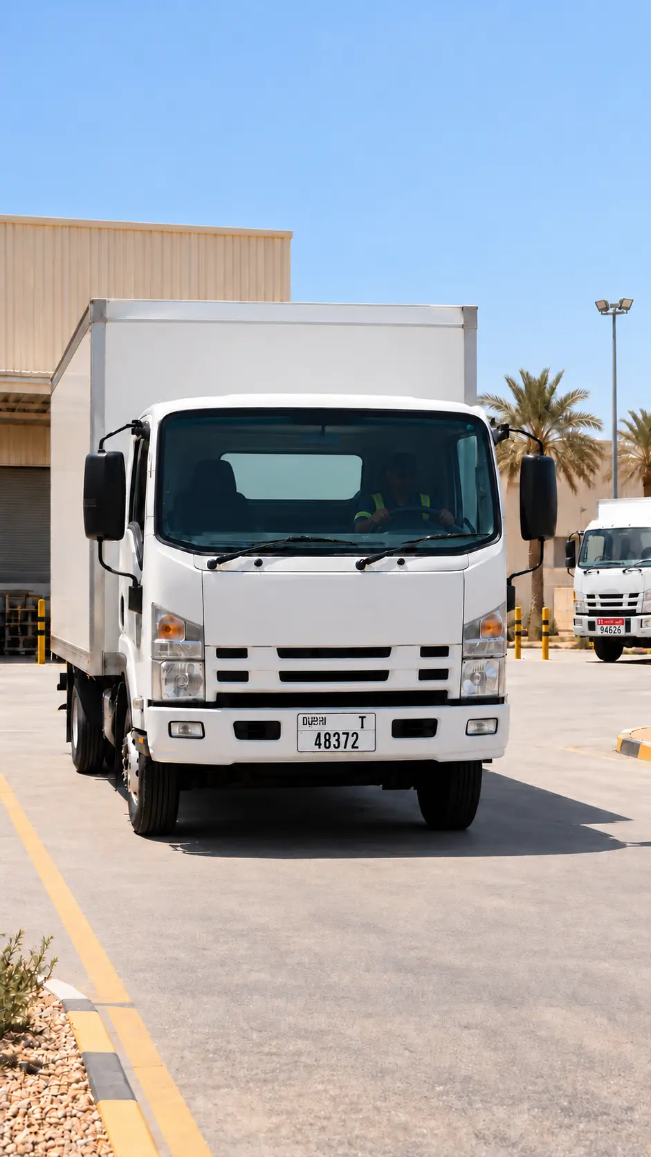 Truck Dubai T 48372 driving out of the depot, back in operation