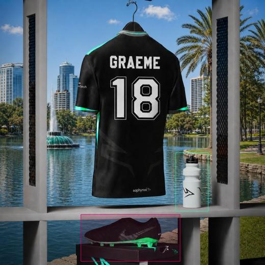Graeme's Saphyroo jersey, number 18