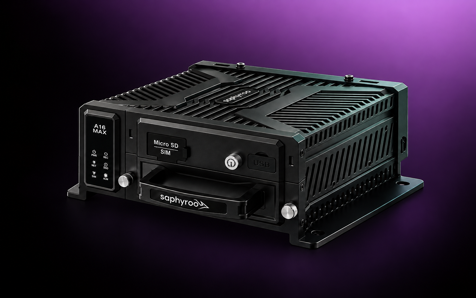 Saphyroo MDVR recorder, bus and transport model