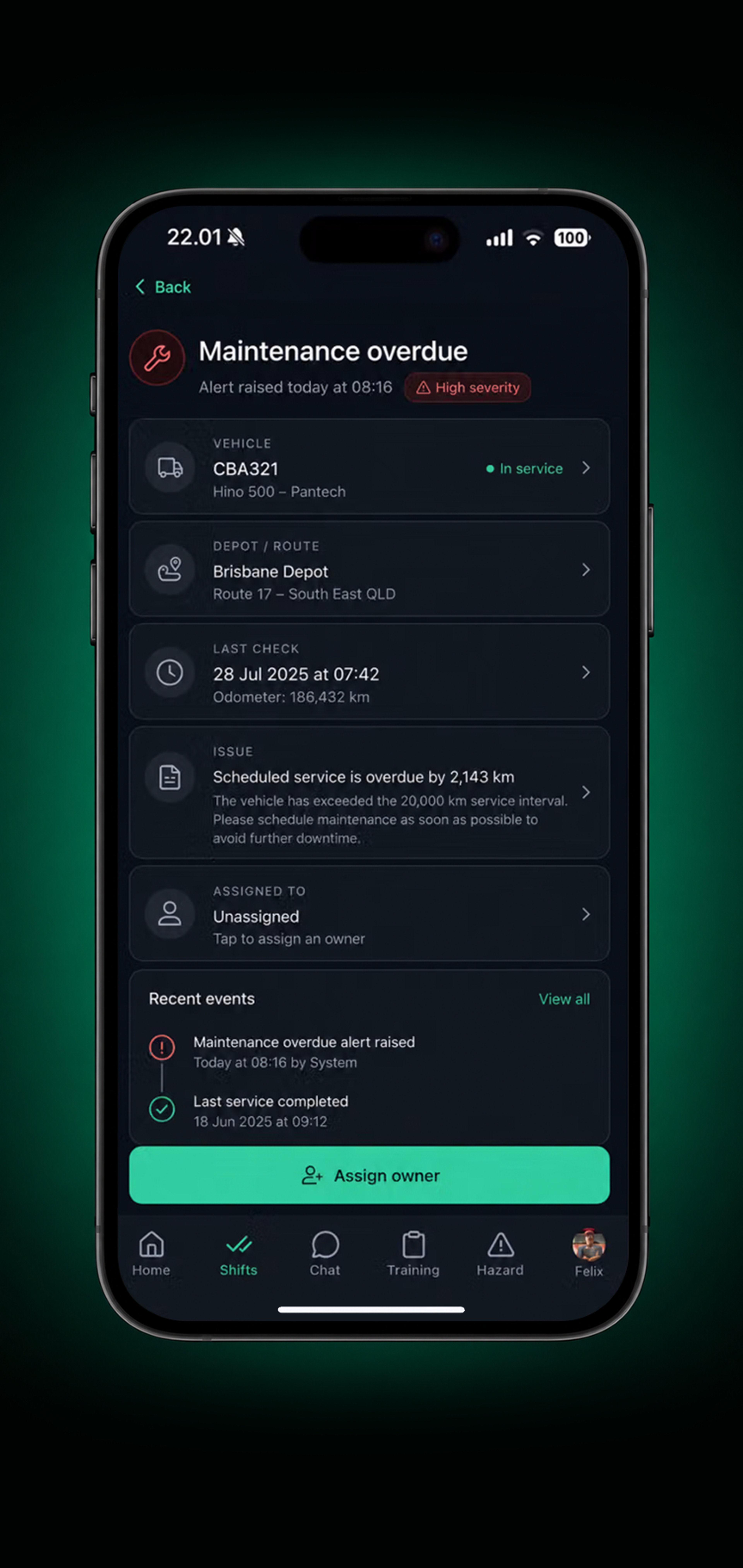 Drive360 app: the record behind the alert