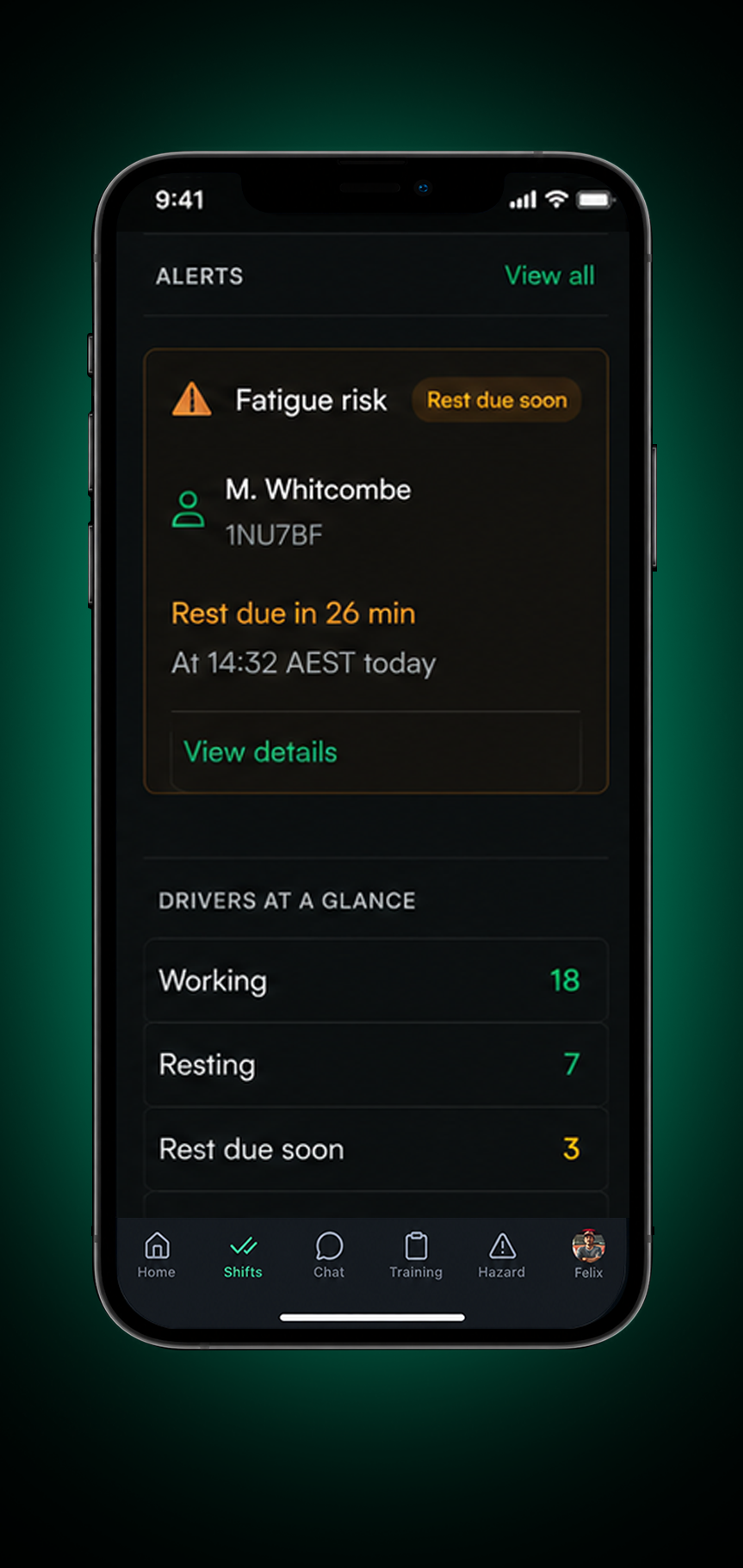 Drive360 app: declaration submitted confirmation