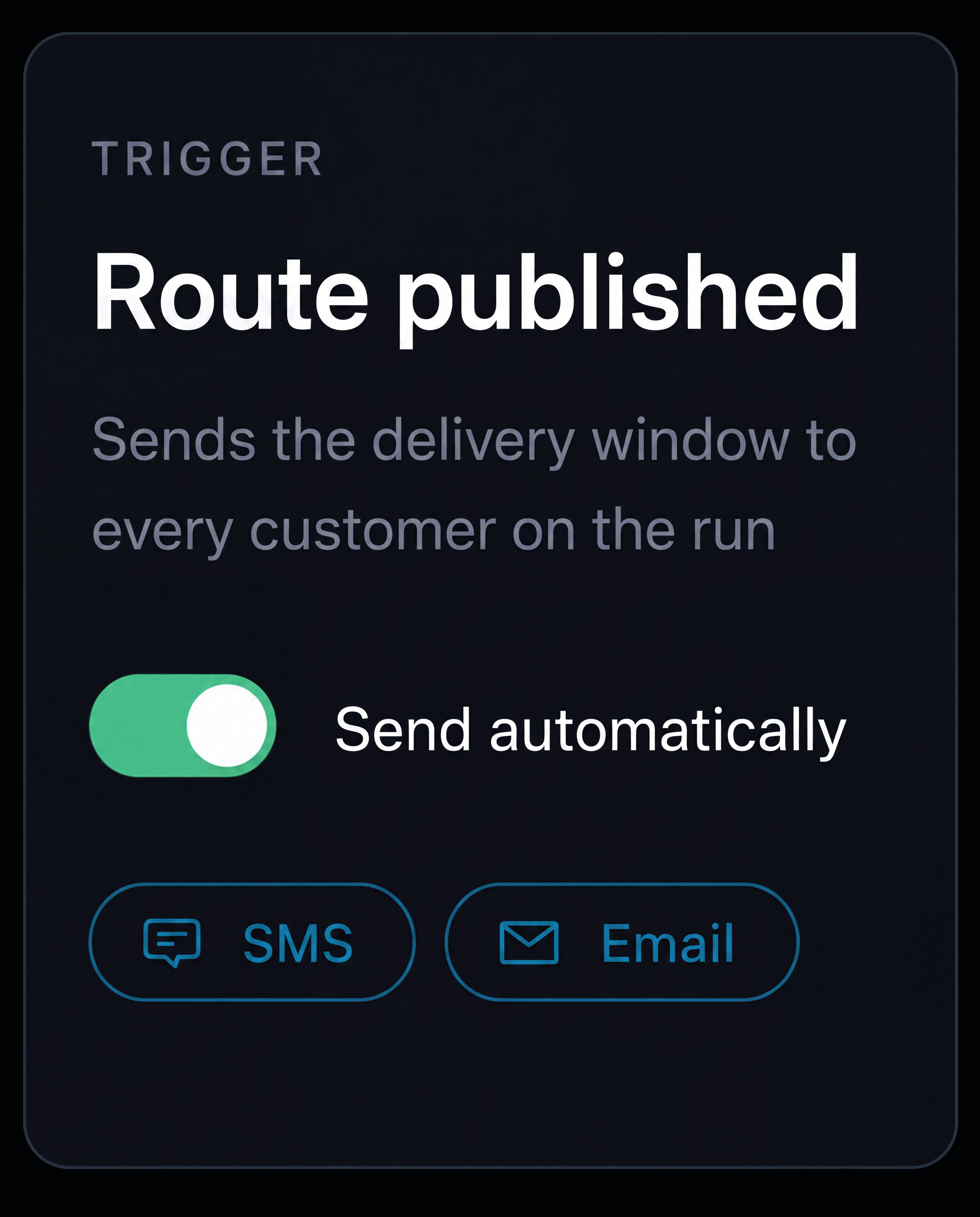 Route published notification trigger. 4:3.